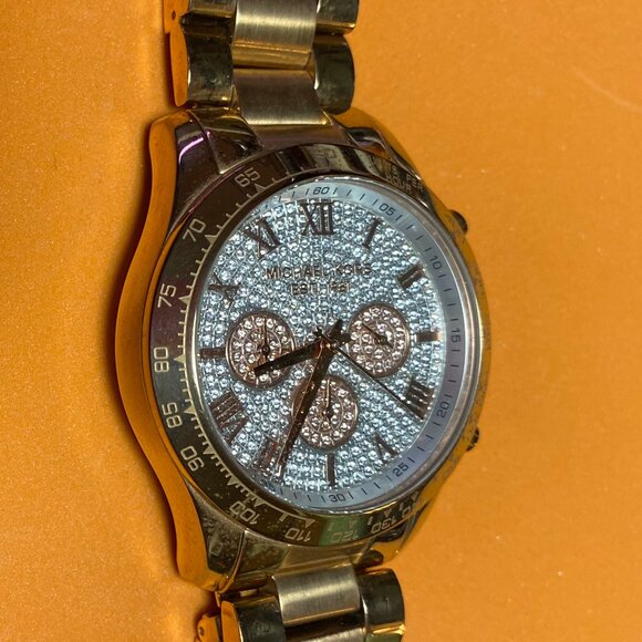 Michael Kors Layton Chronograph Rose Gold-Tone Women's Watch - Picture 3 of 4